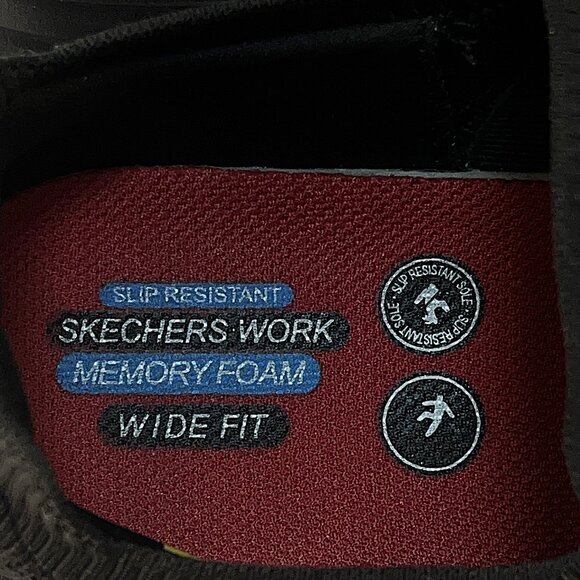 Skechers Women Work Memory Foam Wide Fit Slip Resistant Sneakers Size 9 Shoes - Picture 5 of 9